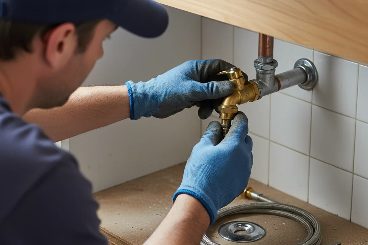 Shutoff valve and fitting work during Repiping in Morris